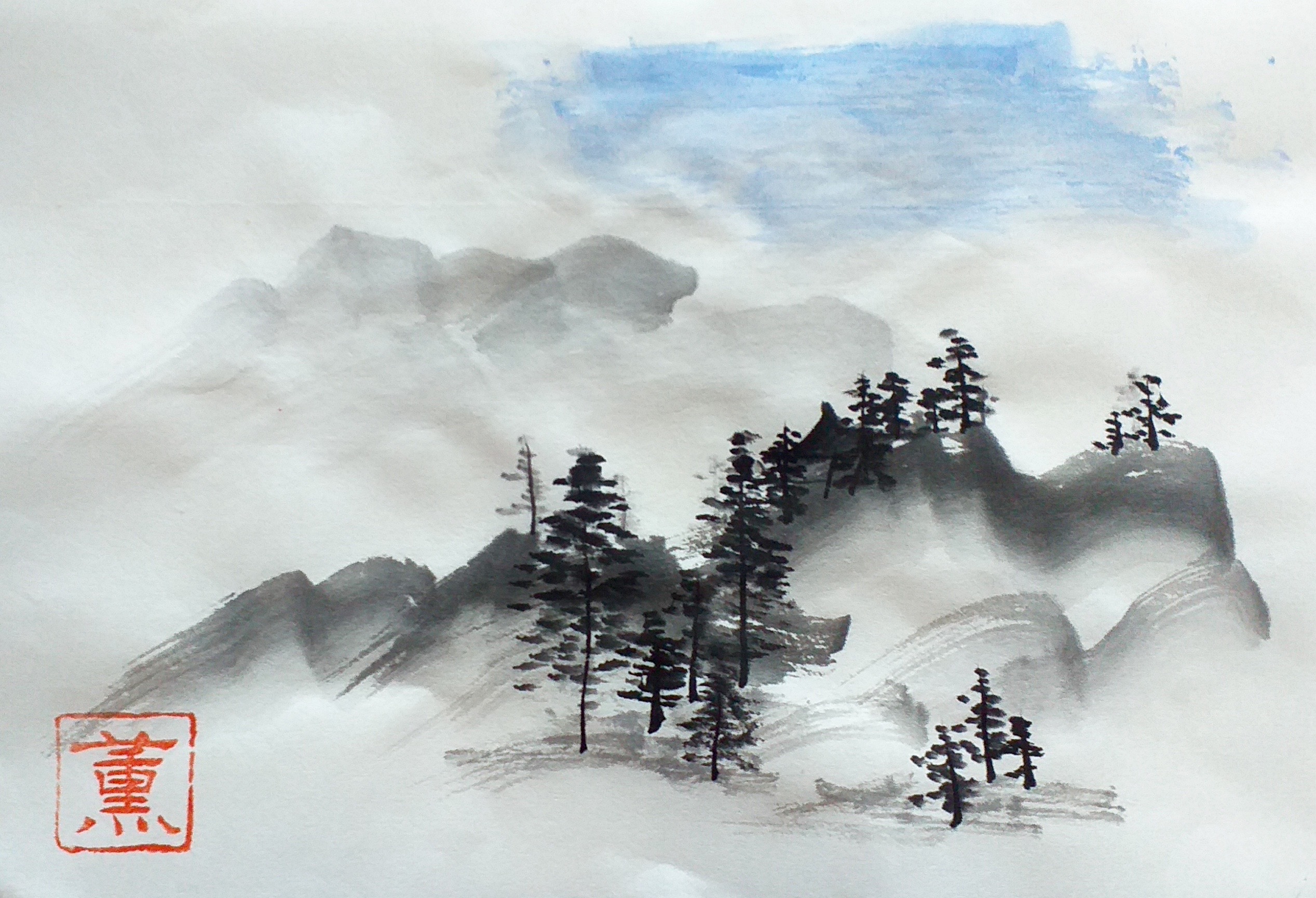 japanese brush painting