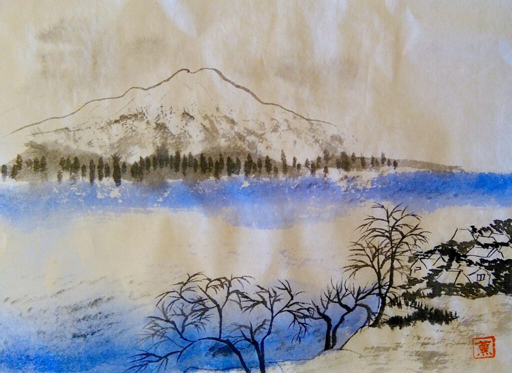 taller de sumi-e Mt. Fuji